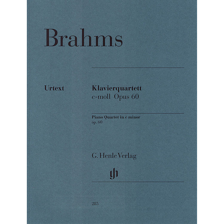 Piano Quartet in C Minor, op. 60; Johannes Brahms (G. Henle Verlag)