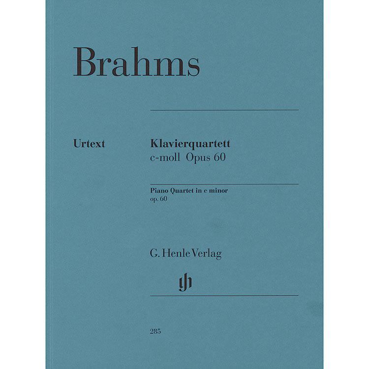 Piano Quartet in C Minor, op. 60; Johannes Brahms (G. Henle Verlag)