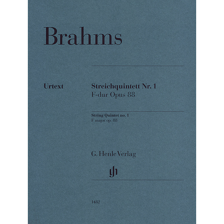 String Quintet No. 1 in F Major, Op. 88 (Parts); Brahms (Henle)