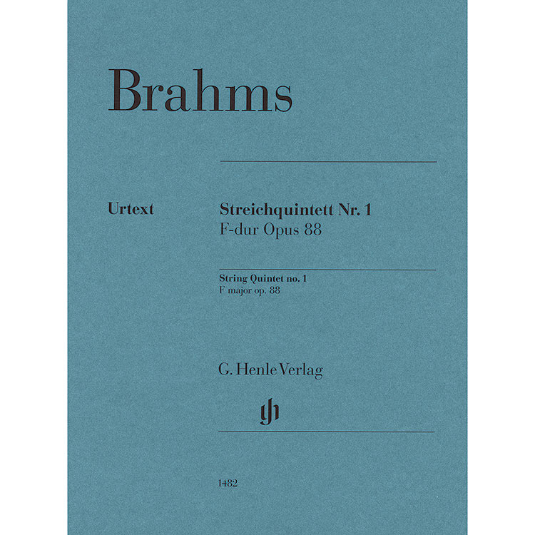 String Quintet No. 1 in F Major, Op. 88 (Parts); Brahms (Henle)