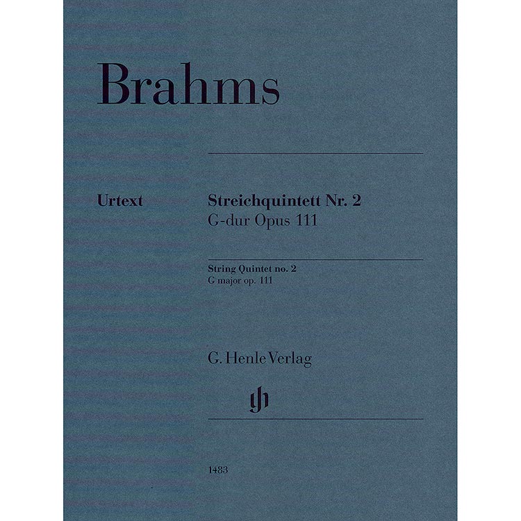 String Quintet No. 2 in G Major, Op. 111 (Parts); Brahms (Henle)
