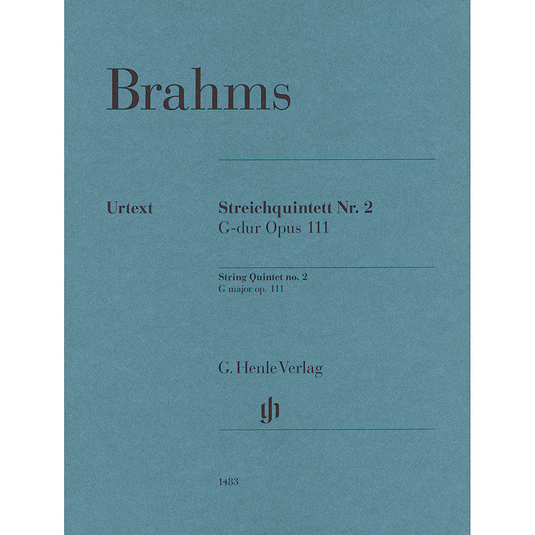 String Quintet No. 2 in G Major, Op. 111 (Parts); Brahms (Henle)