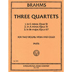String Quartets, op.51, nos.1, 2, op.67, no. 3; Johannes Brahms (International)