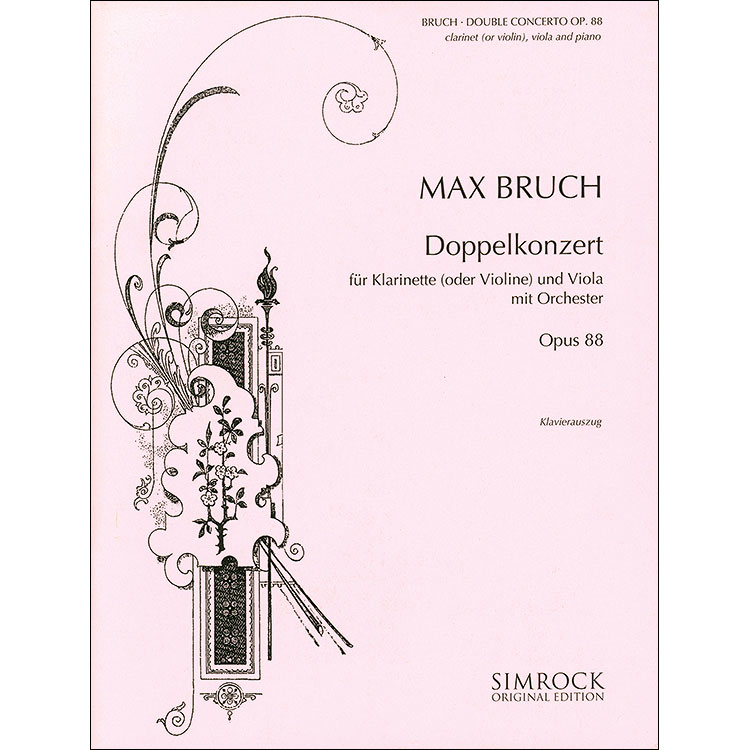 Double Concerto in E Minor, op.88, clarinet (or violin) and viola with piano; Max Bruch)