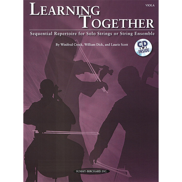 Learning Together, Viola, book/CD; Winifred Crock, William Dick & Laurie Scott
