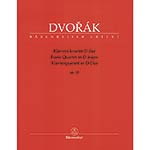 Piano Quartet no. 1 in D Major, op. 23; Antonin Dvorak (Barenreiter Verlag)
