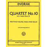 String Quartet No. 10 in Eb Major, op. 51; Antonin Dvorak (International)