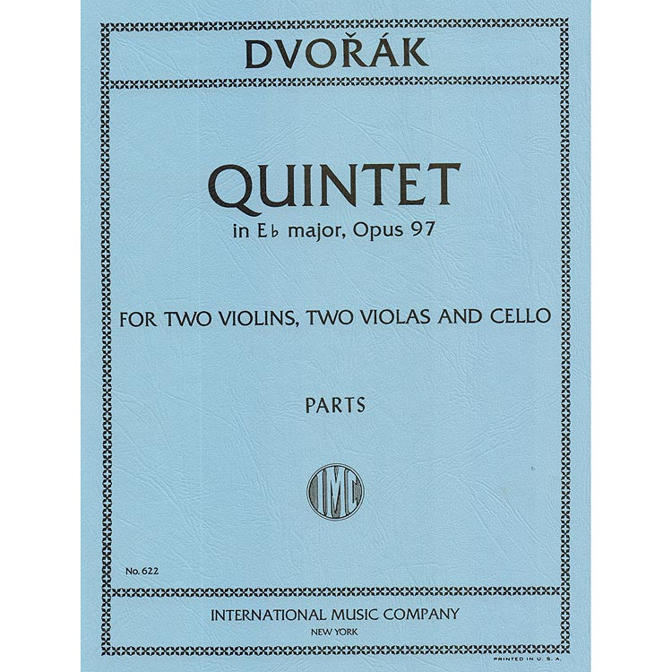 String Quintet in Eb Major, op. 97 (2 violas); Antonin Dvorak (International)