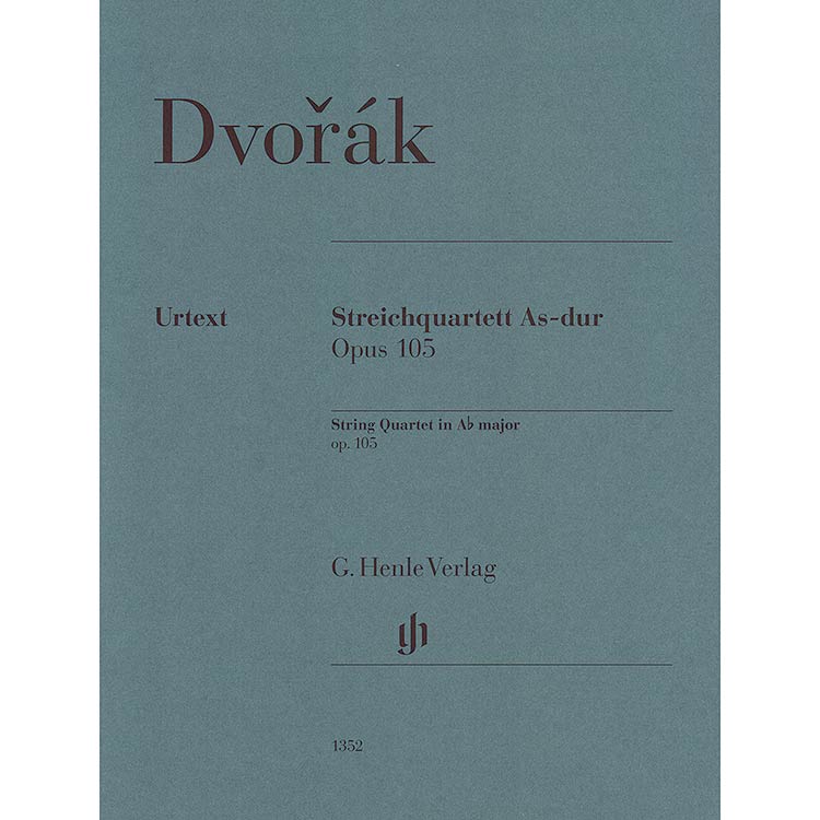 String Quartet in Ab Major, op. 105 (urtext): Antonin Dvorak (G. Henle Verlag)