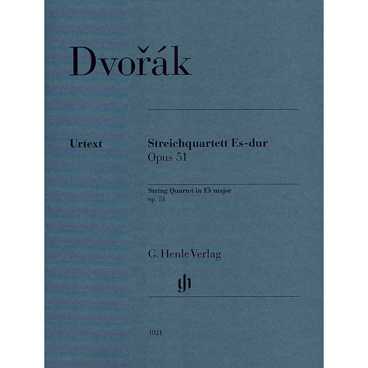 String Quartet No. 10 in E-flat, Op.51, parts; Antonin Dvorak (Henle)