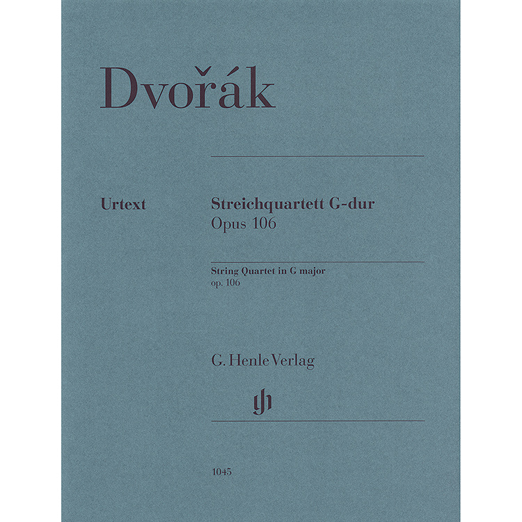 String Quartet No. 13 in G Major, Op.106, parts; Antonin Dvorak (G. Henle Verlag)