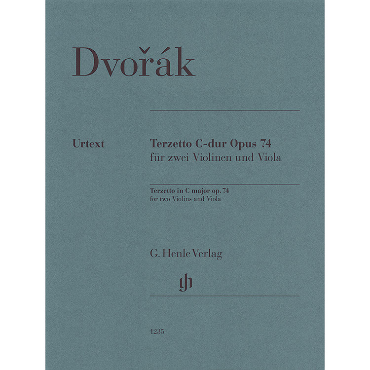 Terzetto in C major, op.74, for two violins and viola; Antonin Dvorak (Henle)
