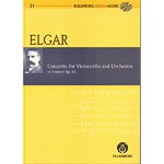 Cello Concerto in E Minor, Op.85, study score with CD; Edward Elgar (Eulenberg)