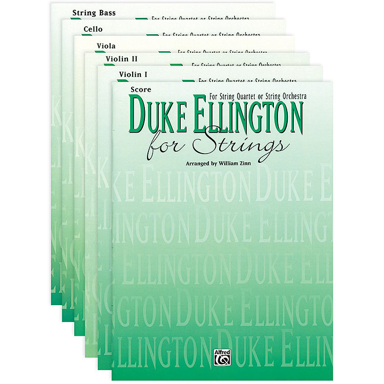 Duke Ellington for string quartet or orchestra (arr. Zinn), all parts and score; Duke Ellington