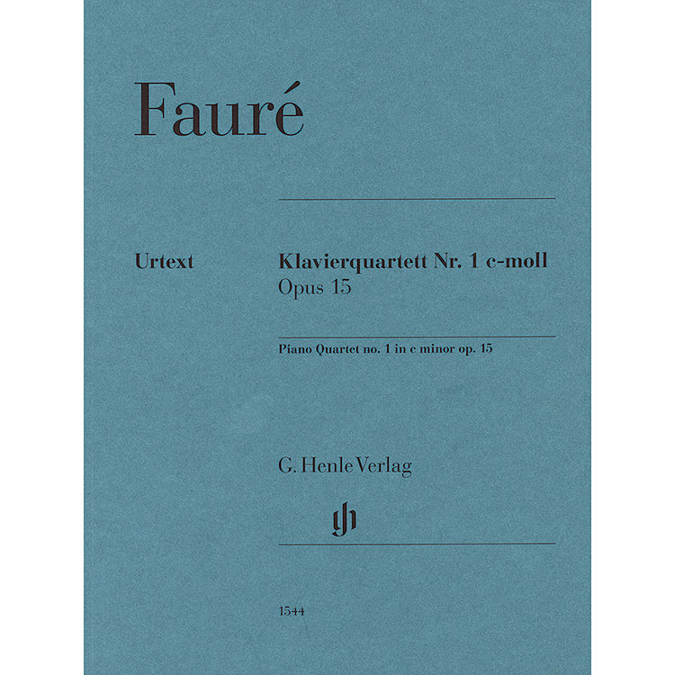 Piano Quartet No. 1 in C minor, Op.15, score and parts; Gabriel Faure (Hen)