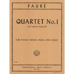 Piano Quartet no. 1 in C Minor, op. 15; Faure (Int)