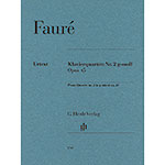 Piano Quartet No. 2 in G minor, Op.45, score and parts (urtext); Gabriel Faure