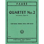 Piano Quartet No. 2 in G minor, Op.45, score and parts; Gabriel Faure (International)