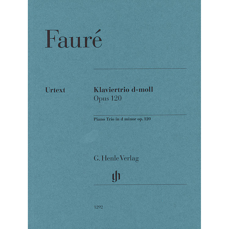 Piano Trio in D minor, Op.120, parts and score; Gabriel Faure (Henle)