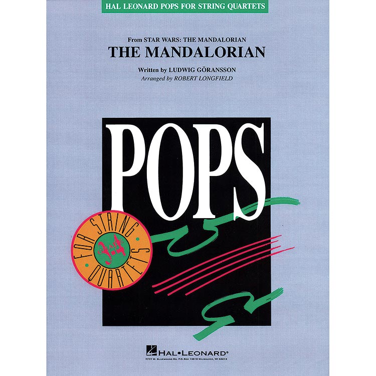 The Mandalorian for string quartet; Ludwig Goransson (Hal Leonard)