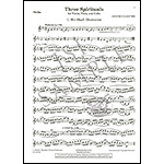 Three Spirituals for string trio (parts and score); Adolphus Hailstork