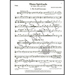 Three Spirituals for string trio (parts and score); Adolphus Hailstork