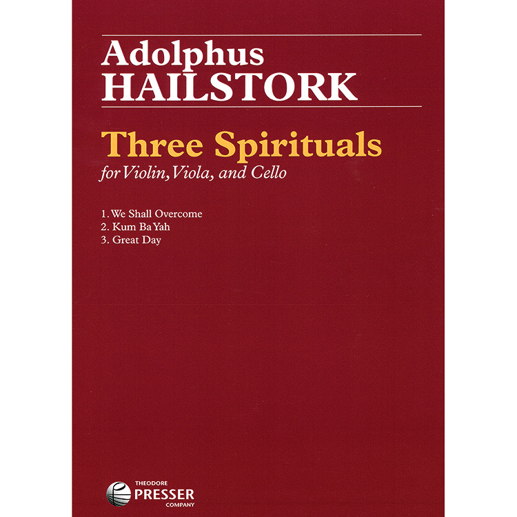 Three Spirituals for string trio (parts and score); Adolphus Hailstork