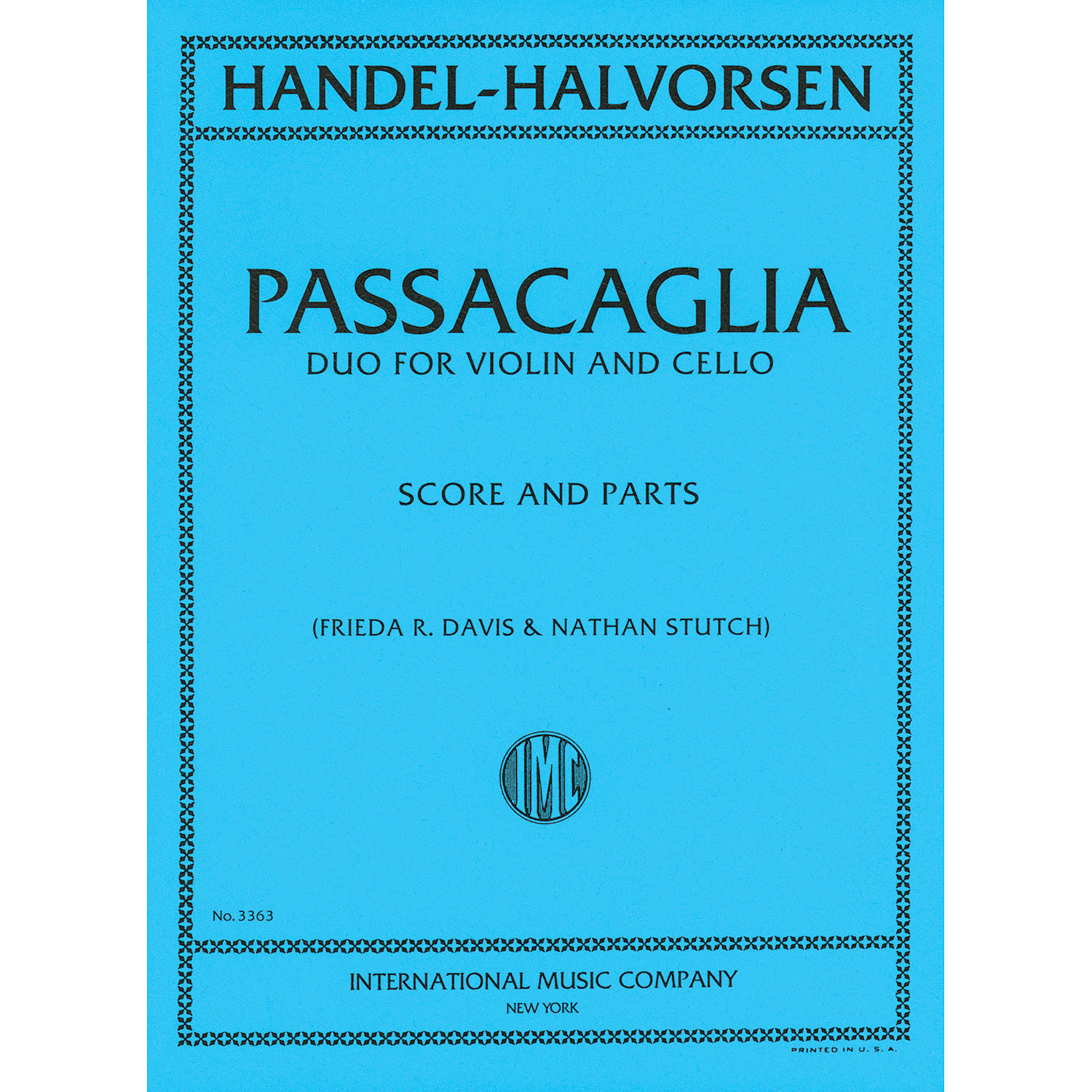 Passacaglia violin cello discount