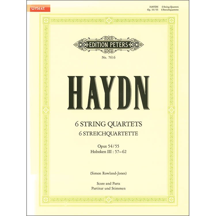 String Quartets opp.54,55 Hob.III:57-62(urtext);Haydn