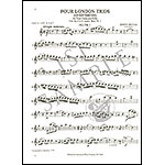Four London Trios (Divertimenti), Hob. IV:1-4 for two flutes or violins and cello (parts); Joseph Haydn.