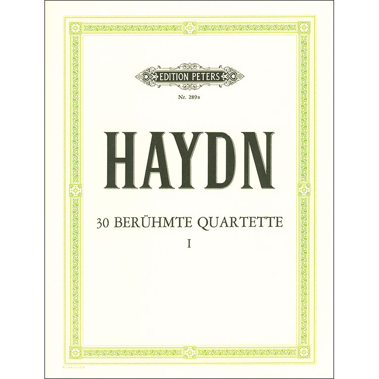 String Quartets (30) volume 1: 14 Famous; Joseph Haydn (C. F. Peters)