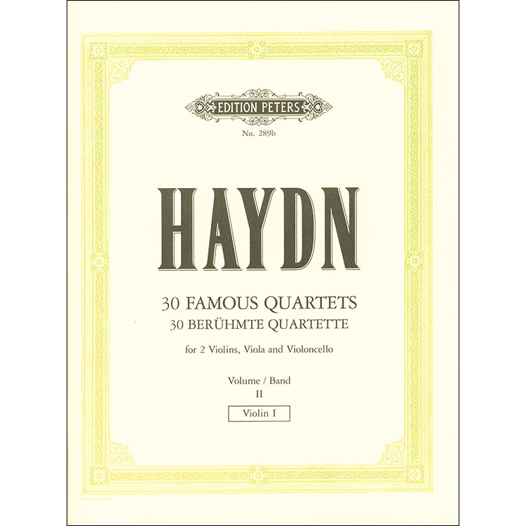 String Quartets (30) volume 2: 16 Famous; Joseph Haydn (Peters)