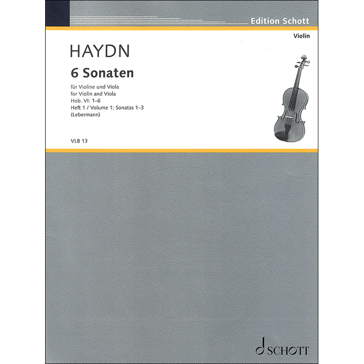 Six Sonatas for violin. and viola. (nos.1-3); Haydn (Sht)