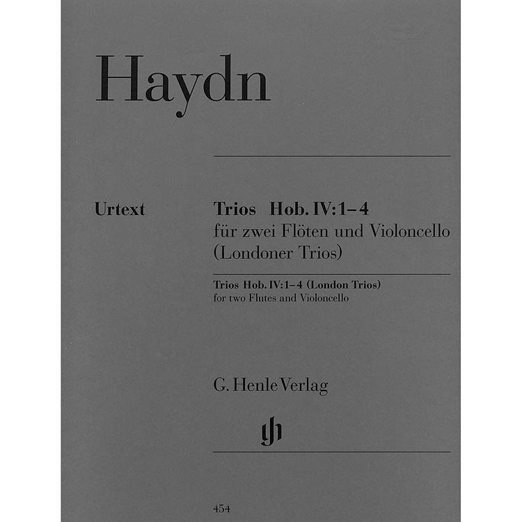 Four London Trios, Hob.IV: 1-4, 2 violins/cello; Haydn (Hen)
