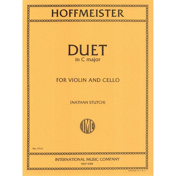 Duet in C Major for Violin & Cello; Hoffmeister (Int)