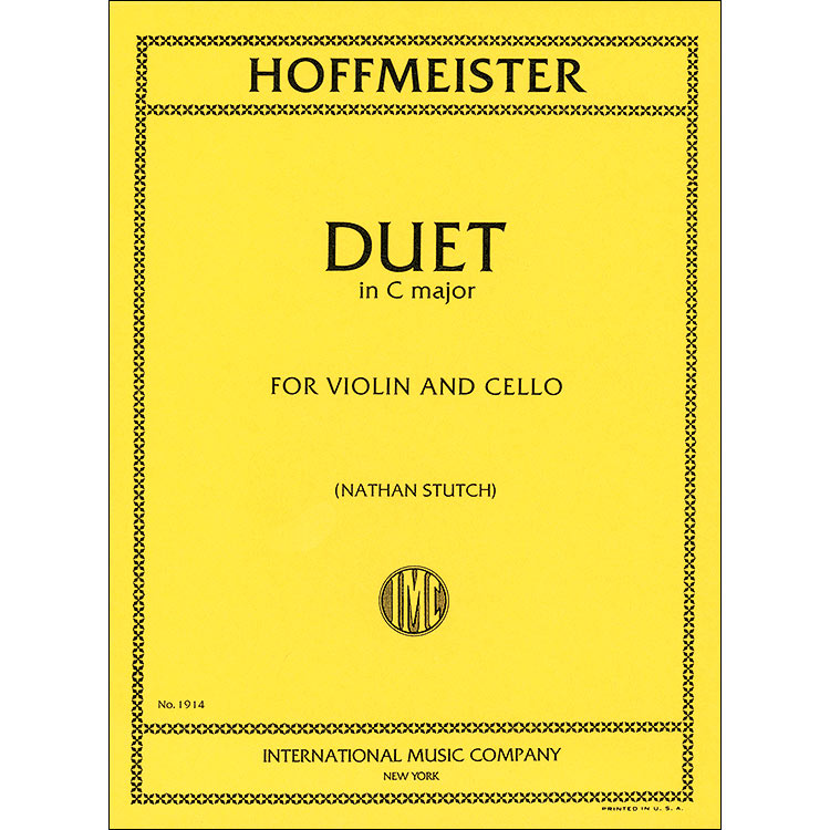 Duet in C Major for Violin & Cello; Hoffmeister (Int)