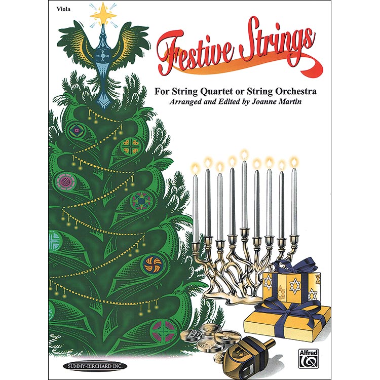 Festive Strings for string quartet/string orchestra for viola; Joanne Martin (Sum)