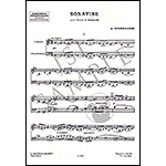 Sonatina for Violin and Cello; Honegger (Salabert)