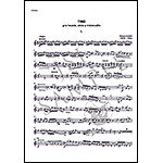 String Trio for violin, viola, and cello, score and parts; Gideon Klein (Bote and Bock)