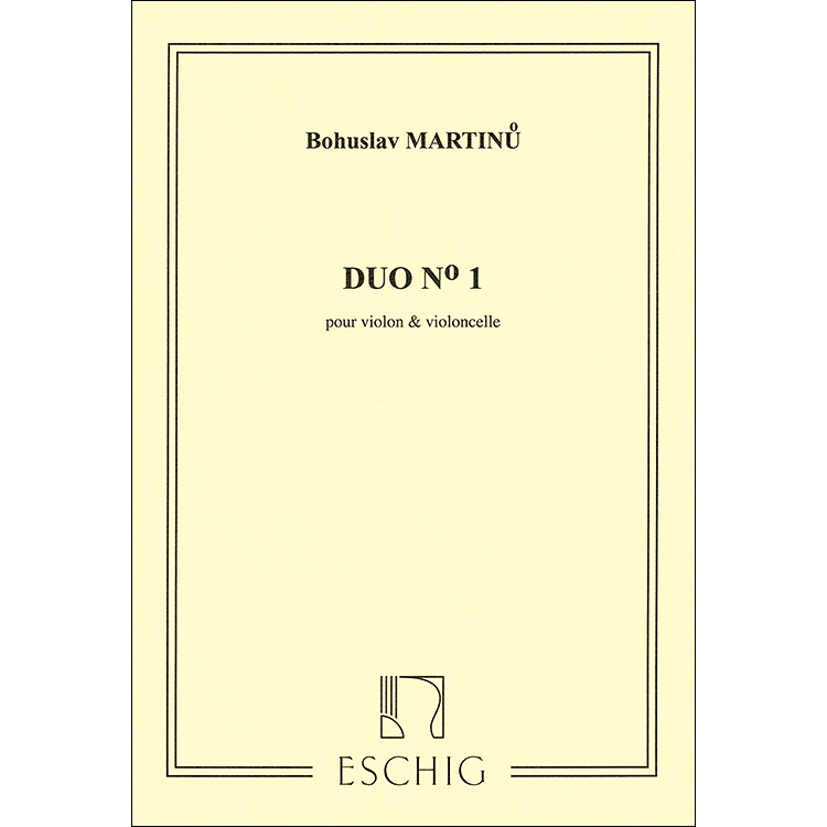 Duo no. 1, Violin and Cello; Martinu (Max Eschig)