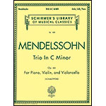 Piano Trio in C Minor, op. 66; Medelssohn (Sch)