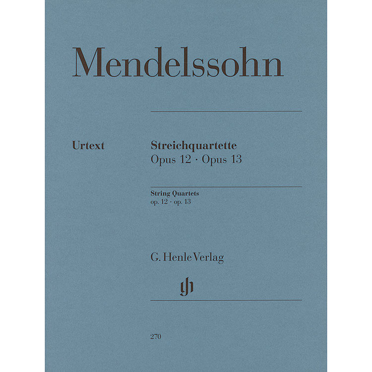 String Quartets, Opp.12 & 13 (urtext, parts); Felix Mendelssohn