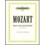 Three Divertimenti, K.136-138 for string quartet (parts); Wolfgang Amadeus Mozart