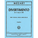 Divertimento in Eb, K563, trio; Mozart (Int)