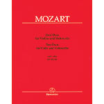 Two Duets, K.423 & 424 for violin and cello; Wolfgang Amadeus Mozart