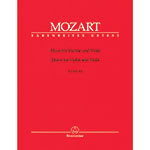 Two Duets, K.423 & 424, violin & viola (urtext; Wolfgang Amadeus Mozart (Barenreiter)
