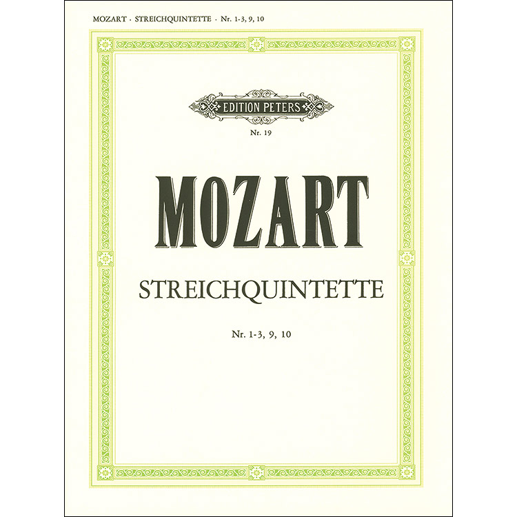 String Quintets, volume 2 (2 violas); Wolfgang Amadeus Mozart (C.F. Peters)