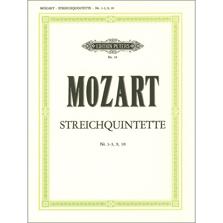 String Quintets, Volume 2 (parts); Wolfgang Amadeus Mozart