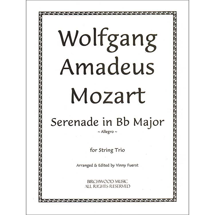 Serenade in Bb Major, K.439b/4 for String Trio; Mozart