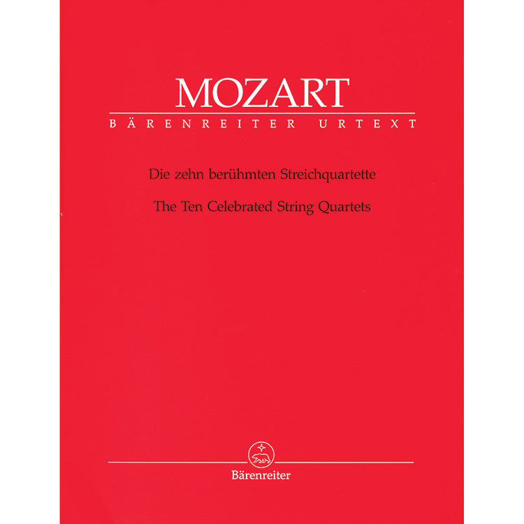 String Quartets, volume 1 [10 Celebrated] urtext; Mozart (Bar)